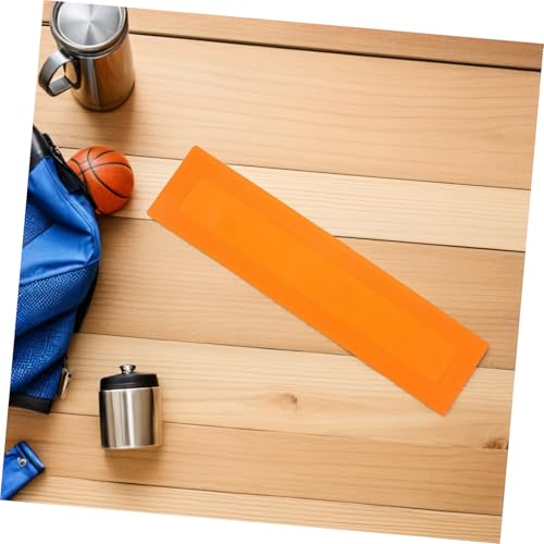 2pcs Baseball Training Flat Markers Set, Portable Rectangular Agility Court Spots, Orange Boundary Line Markers for Gym, Soccer, Basketball, Volleyball Sports Training