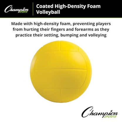 Champion Sports Coated High Density Foam Volleyball