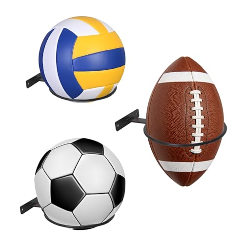 Ball Storage Holder Wall Mount Basketball Hoop Basketball Stand Ball Stand Display Storage for Basketball Football Soccer Volleyball