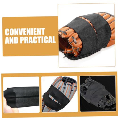 POPETPOP 4Pcs Baseball Glove Wrap High Elastic Softball Glove Fastening Bands Polyester Strap for Maintaining Pocket Shape for Softball and Baseball Players