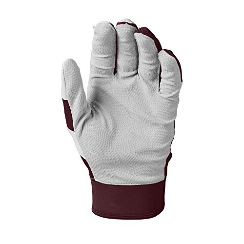 EvoShield SRZ-1™ Batting Gloves - Adult and Youth Sizes - color: Maroon, size: Small, style: Adult