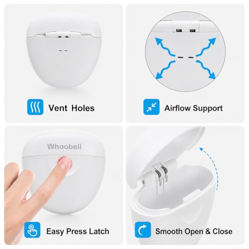 Retainer Case with Vent Holes, Slim Travel Aligner Holder for Retainers and Thin Mouth Guards, Milky White