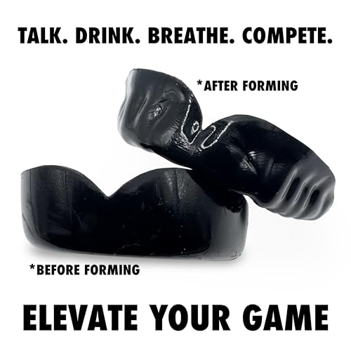 Zero-G Sports Mouthguard Black 1-Pack - Adult Size - Boil & Bite - Basketball, Football, Soccer, Baseball, Hockey, Lacrosse - color: Black