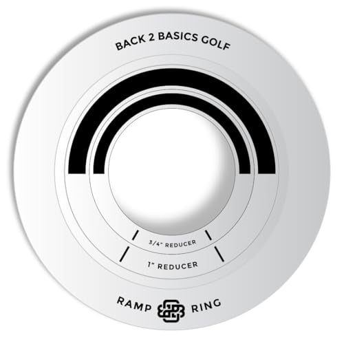 BACK 2 BASICS Golf Putting Rings 3-Piece Set, Golf Tool for Putting Practice Indoor and Outdoor, Ramp Ring & Hole Reducers for Precision Training, Accuracy Drills at Home, Office & Backyard Setups
