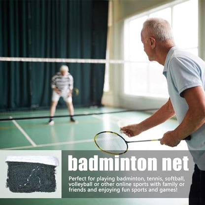 1/2 Badminton Net - Strong Mesh Volleyball Net, Professional Badminton Net Set | Lightweight Badminton Pickleballl Net, Portable Badminton Equipment for Backyard, Beach, Park, Outdoor - color: 2 pcs