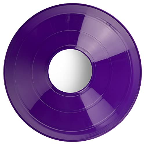 Champion Sports 7.5" Diameter Flexible Saucer Field Cone for Athletics and Social Distancing, Purple