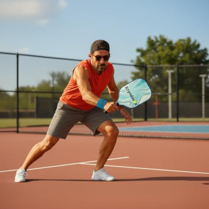 Kryndavox Pickleball Paddle Set of 1，USAPA Approved Carbon Fiber/Fiberglass Pickleball Racket for Men and Women - color: Fiberglass