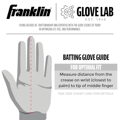 Franklin Sports MLB Teeball Flex Series Batting Gloves - color: Black/White, size: Youth XX-Small