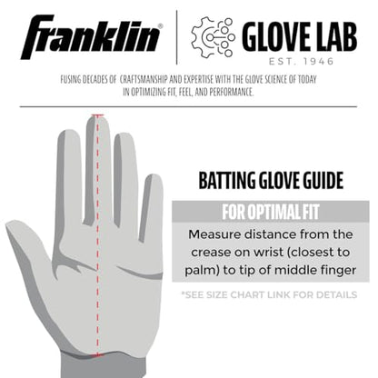Franklin Sports MLB Teeball Flex Series Batting Gloves - color: Black/White, size: Youth XX-Small
