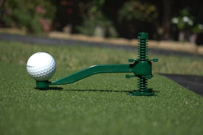 Golf Tee for Mat, Rotating Golf Tee, Adjustable Height with Flexible Arm for Driving Range, Backyard, Garage. Indoor-Outdoor. Made in USA