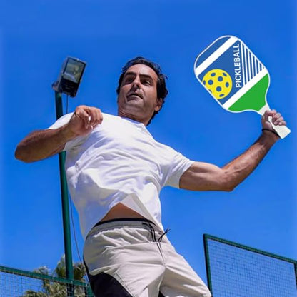 Pickleball Paddles, USAPA Approved Lightweight Rackets， Fiberglass Surface Pickleball Set of 2，Suitable for Men Women - color: White