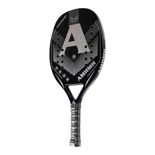 AMHMH Beach Tennis Racket 3K Carbon Fiber with EVA Memory Foam Core Tennis Racket