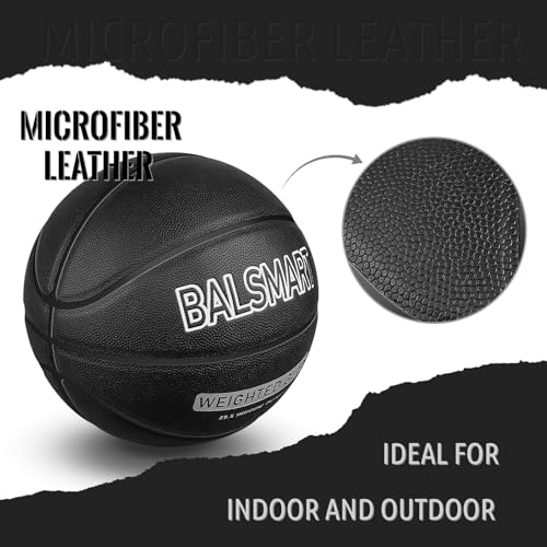 3 LBS/2.2 LBS Weighted Basketball 29.5"/28.5" for Training Outdoor Indoor - Heavy Training Basketball for Improving Ball Handling Passing and Rebounding
