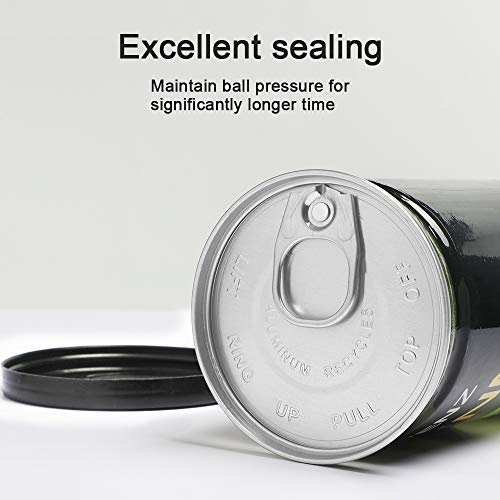 KEVENZ 6-Pack Pressurized Tennis Ball, 2 Cans with Seal Design,Advanced All Courts Balls,Highly Elasticity, More Durable, Good for Beginner Training Ball