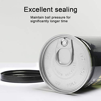 KEVENZ 6-Pack Pressurized Tennis Ball, 2 Cans with Seal Design,Advanced All Courts Balls,Highly Elasticity, More Durable, Good for Beginner Training Ball