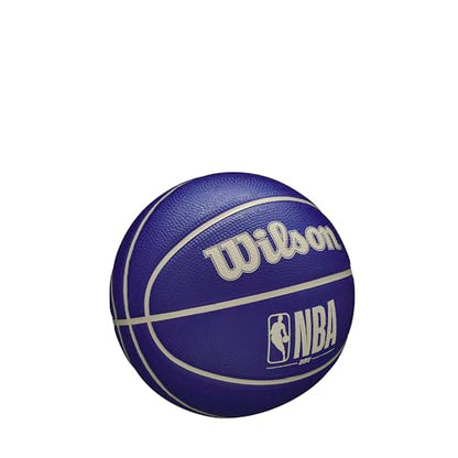 WILSON NBA DRV Outdoor Mini Basketball - Indigo/Beige, Size 3-22" - color: Indigo/Beige, size: Size 3 - 22", style: DRV