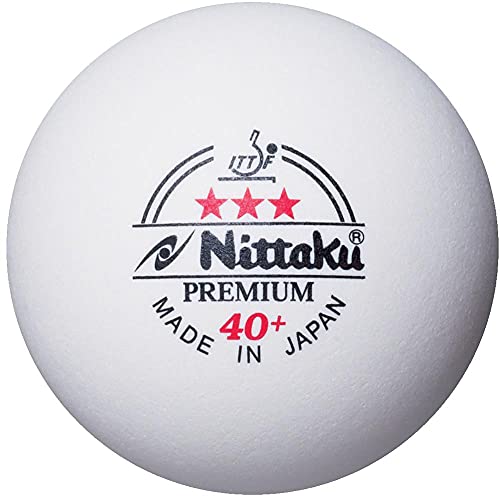 Nitaku Table Tennis Ball, International Certified Ball, Plastic, 3 Star Premium