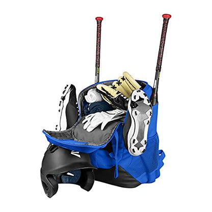 Easton unisex-adult Walk-Off NX Backpack Equipment Bag |Baseball & Fastpitch Softball |Team Logo Panel|Multiple Colors - color: ROYAL-NX