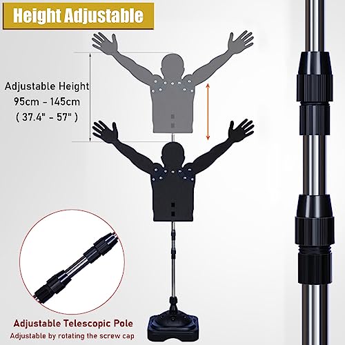 LXLZYXSF 2 Pcs Mannequin Defender Basketball Shooting Training Device, Adjustable Arms & Height, Portable Dribbling Practice Dummy Sports Equipment (Color : S-Kids) - color: S-kids