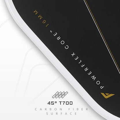Franklin Sports PRO Pickleball Paddles – C45 Carbon Fiber Series - Official USAP + UPA Approved – Pro Player Design - color: ALW Aurelius | White, size: 16 mm