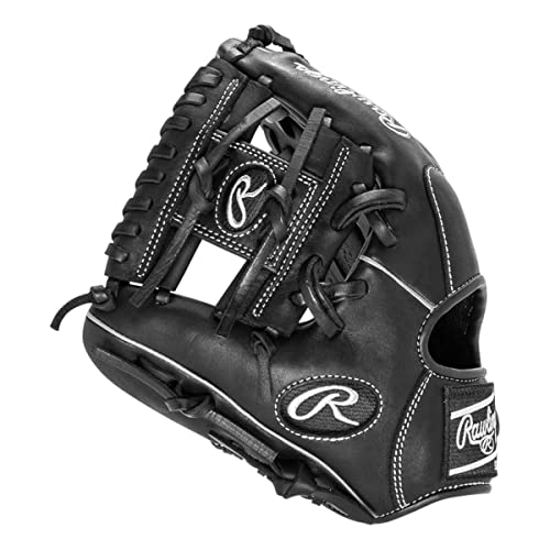 Rawlings Gamer Contour Series Utility Baseball Glove | Youth | Travel | Infield | Outfield | First Base | Black | Right Hand Thrower | Left Hand Thrower