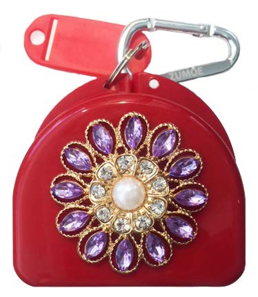 Decorated Mouthguard Case - Sunset - Red - color: Red