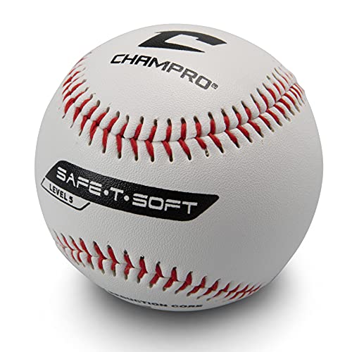 Champro Safe-T-Soft Level 5 Baseball (White, 9-Inch) Pack of 12
