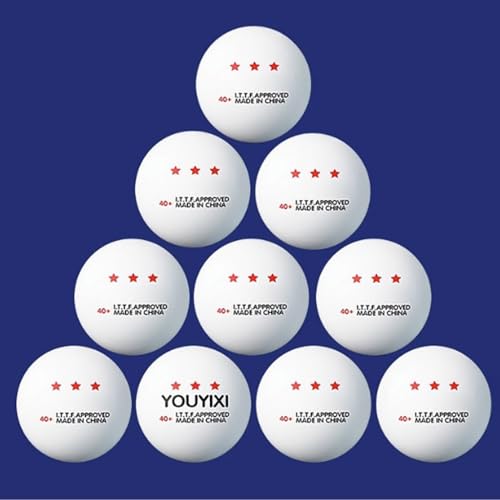 10 Pcs Pingpong Ball 3-Star Table Tennis Ball for Indoor/Outdoor Pingpong Table