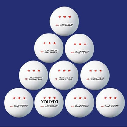 10 Pcs Pingpong Ball 3-Star Table Tennis Ball for Indoor/Outdoor Pingpong Table