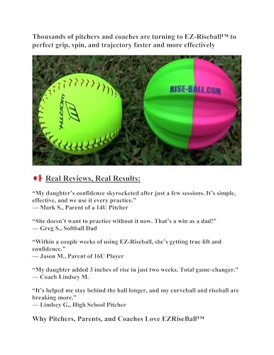 Advance Ball 8 oz Fast-Pitch Softball Pitching Training Aids