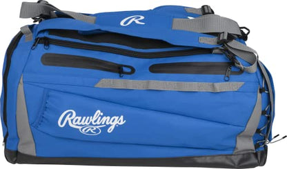 Rawlings | MACH Hybrid Backpack/Duffle Equipment Bag | Baseball & Softball | Multiple Colors - color: Royal