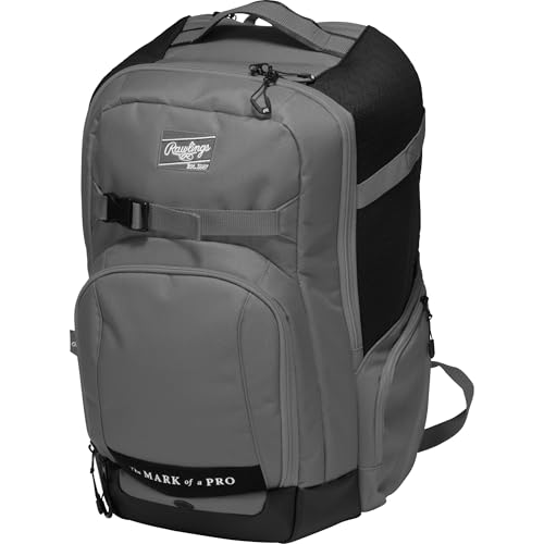 Rawlings | The Journey Player's Backpack Equipment Bag | Baseball/Softball | Multiple Colors - color: Graphite