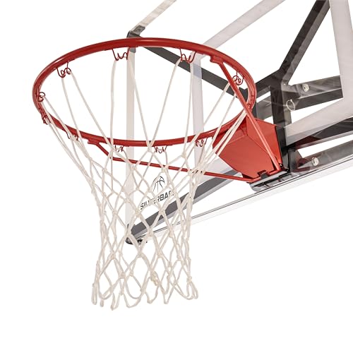 Silverback Standard Breakaway Rim with Nylon Net Compatible with Silverback and Goaliath Portable Basketball Hoops