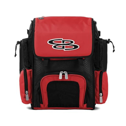Boombah Superpack Mini Bat Pack - 8" x 12.5" x 18" - Multiple Colors - color: Black/Red