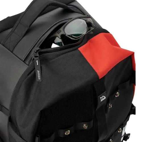 USWE Buddy Athlete Gear Pack, Duffle Bags to Store Sports Gear, Essentials, Ideal For Travelling, Gym, Training and More (40L Gear Pack Black/Red) - style: 40l Gear Pack Black/Red