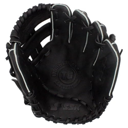SSK Z5 Training Gear Quick Hands Infield Baseball Training Gloves 8.5” – 9” – 9.5” – 10” – 10.5” Right & Left Hand Throw - color: Black-1050 Single Post, size: 10.5" - Right Hand Throw