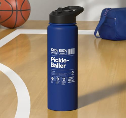 100% Pickle Baller - 100% Pure Dink PickleBall Mastery Stainless Steel Insulated Water Bottle