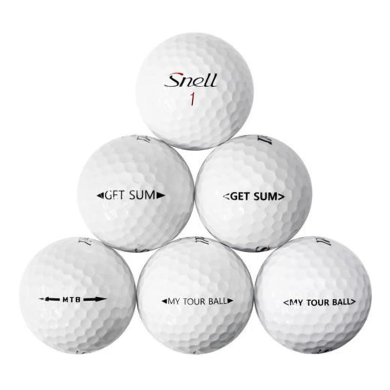 LostGolfBalls - Snell Golf Mix Golf Balls in Good Condition, Recycled Used Golf Balls, AAA Quality, Snell Golf, White