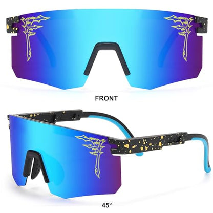 FIXEROS Polarized Youth Baseball Sunglasses for Age 8-16 Boys Girls UV400 Kids Cycling Eyewear Teenagers Sports Glasses - color: Fay15