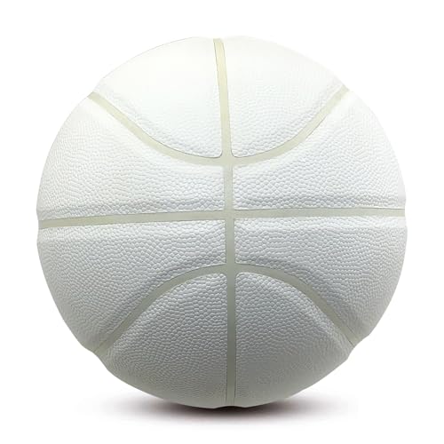 MINDCOLLISION Size 1/3/4/5/6/7/9 No Logo Basketball, Black and White, can be Used for Autographs, Clubs, Training, Event prizes - color: White2, size: No.5