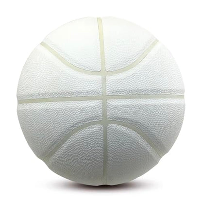 MINDCOLLISION Size 1/3/4/5/6/7/9 No Logo Basketball, Black and White, can be Used for Autographs, Clubs, Training, Event prizes - color: White2, size: No.5