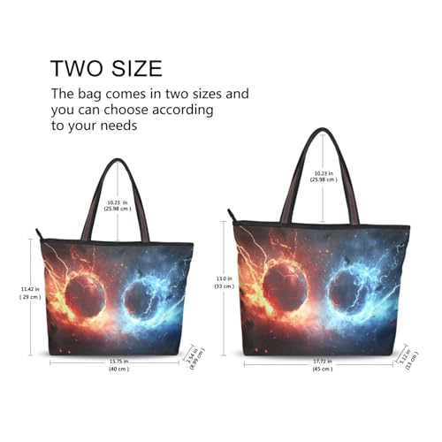 Magical Volleyball Tote Bag for Women Work Beach Bag Travel Bag - size: 18.5 L
