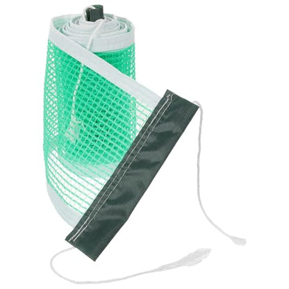 Portable Foldable Table Tennis Net with Reinforced Green Polyethylene Mesh for Indoor and Outdoor Use Clean Pong Net Suitable for Any Table Sports Netting for Backyard and Travel