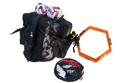 Soccer Equipment Ball Bag, Black, Model1