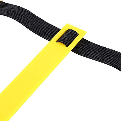Agility Ladder Speed Training Ladder Footwork, with Adjustable Flat Rungs Nylon Strap and Ground Nails for Soccer Football Fitness Speed Training - color: 8 meters 16 knots