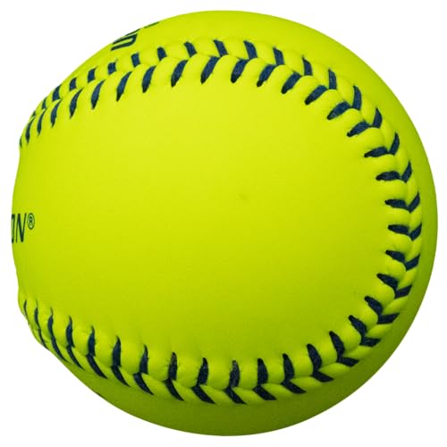 Baden | USSSA Approved | Official League Fastpitch Softballs | Perfection Leather | 11" or 12" | Optic Yellow | One Dozen