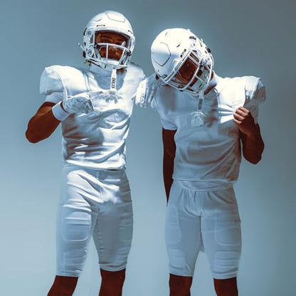 Nxtrnd Two Football Mouth Guard, Football Mouthpiece with Strap, Fits Adult & Youth (White) - color: White