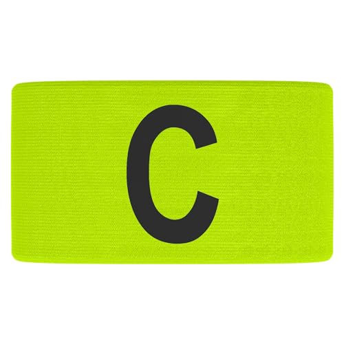 Great Call Athletics Captain Arm Bands 8 Pack Soccer Lacrosse Football Armbands Adjustable Adult Youth Captains Arms Color - color: Yellow