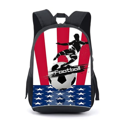 CAIWEI American Football Backpack School Bag (Football 10) - color: Football 10, size: 17.2*11.7*5.5 Inch