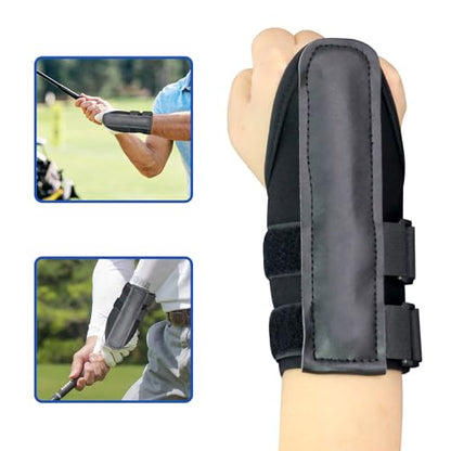 Wrist Brace for Beginners,Wrist Trainer for Golf Swing Practice Wrists Fixation Band Corrects,Adjustable Golf Wrist Training Aid with Splint for Left/Right Hand
